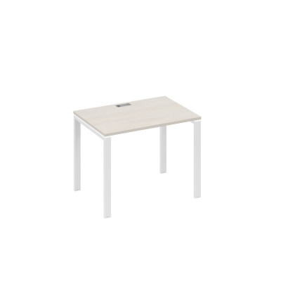 Стол письменный на металлокаркасе UNO дуб / металлокаркас белый А4 Б1 012 ДШ