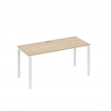 Стол письменный на металлокаркасе UNO дуб скандинавский / металлокаркас белый А4 Б1 015 ДК