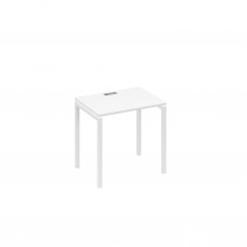 Стол письменный на металлокаркасе DUE белый премиум / металлокаркас белый А4 Б2 001 БП