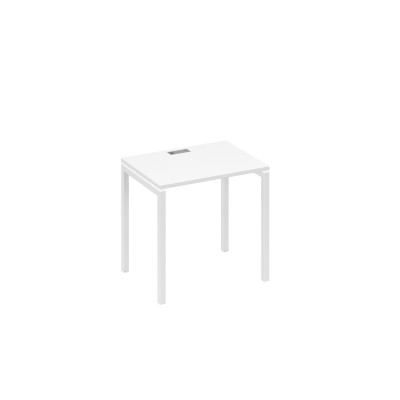 Стол письменный на металлокаркасе DUE белый премиум / металлокаркас белый А4 Б2 001 БП