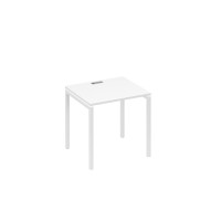 Стол письменный на металлокаркасе DUE белый премиум / металлокаркас белый А4 Б2 011 БП