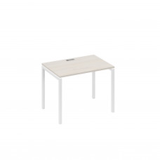 Стол письменный на металлокаркасе DUE дуб / металлокаркас белый А4 Б2 012 ДШ