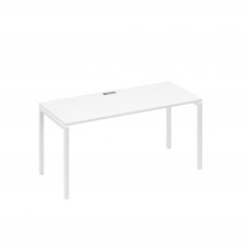 Стол письменный на металлокаркасе DUE белый премиум / металлокаркас белый А4 Б2 015 БП