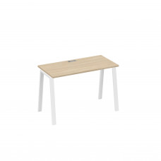 Стол письменный на металлокаркасе TRE дуб скандинавский / металлокаркас белый А4 Б3 003 ДК