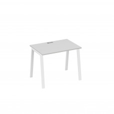 Стол письменный на металлокаркасе TRE серый / металлокаркас белый А4 Б3 012 СЕ