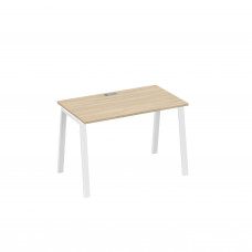 Стол письменный на металлокаркасе TRE дуб скандинавский / металлокаркас белый А4 Б3 013 ДК