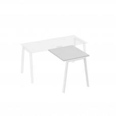 Брифинг-приставка на опорах TRE серый / металлокаркас белый А4 Б3 073 СЕ