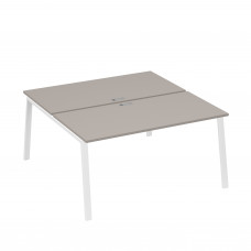 Рабочая станция (2х160) каркас TRE мокко премиум / металлокаркас белый А4 Б3 178 МП