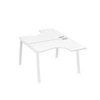 Рабочая станция каркас TRE столы Классика (2х120) белый премиум / металлокаркас белый А4 Б3 180 БП