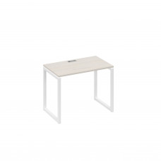 Стол письменный на металлокаркасе QUATTRO дуб / металлокаркас белый А4 Б4 002 ДШ