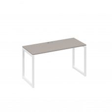 Стол письменный на металлокаркасе QUATTRO мокко премиум / металлокаркас белый А4 Б4 004 МП