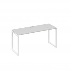 Стол письменный на металлокаркасе QUATTRO серый / металлокаркас белый А4 Б4 005 СЕ