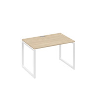 Стол письменный на металлокаркасе QUATTRO дуб скандинавский / металлокаркас белый А4 Б4 023 ДК