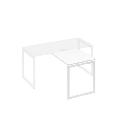 Брифинг-приставка каркасе QUATTRO металлический белый премиум / металлокаркас белый А4 Б4 073 БП