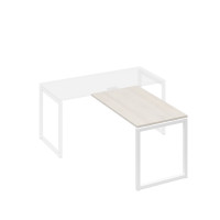 Брифинг-приставка на металлокаркасе QUATTRO дуб / металлокаркас белый А4 Б4 074 ДШ