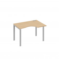 Стол эргономичный правый "Классика" на металлокаркасе UNO натуральный дуб / металлокаркас серый А4 С1 042 НД