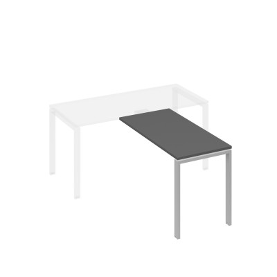 Брифинг-приставка каркас UNO антрацит премиум / металлокаркас серый А4 С1 072 АР