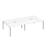 Станция рабочая на металлокаркасе UNO 4х160 белый премиум / металлокаркас серый А4 С1 178-2 БП