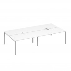 Станция рабочая на металлокаркасе UNO 4х160 белый премиум / металлокаркас серый А4 С1 178-2 БП