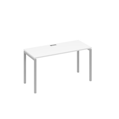 Стол письменный на металлокаркасе DUE белый премиум / металлокаркас серый А4 С2 004 БП