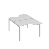 Рабочая станция каркас DUE столы (2х120) Классика серый / металлокаркас серый А4 С2 183 СЕ