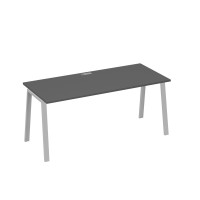 Стол письменный на металлокаркасе TRE антрацит премиум / металлокаркас серый А4 С3 016 АР