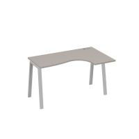 Стол эргономичный на металлокаркасе TRE правый "Классика" мокко премиум / металлокаркас серый А4 С3 034 МП