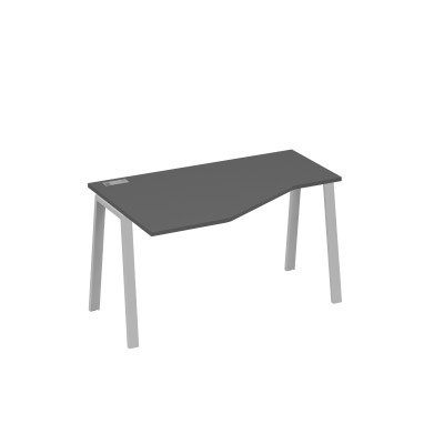 Стол "Техно" эргономичный левый металлокаркас TRE антрацит премиум / металлокаркас серый А4 С3 053 АР