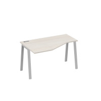 Стол "Техно" эргономичный левый металлокаркас TRE дуб / металлокаркас серый А4 С3 053 ДШ
