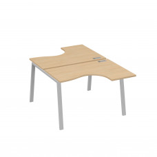 Рабочая станция каркас TRE столы Классика (2х120) натуральный дуб / металлокаркас серый А4 С3 180 НД