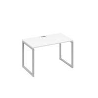Стол письменный на металлокаркасе QUATTRO белый премиум / металлокаркас серый А4 С4 013 БП
