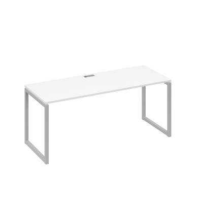 Стол письменный на металлокаркасе QUATTRO белый премиум / металлокаркас серый А4 С4 016 БП