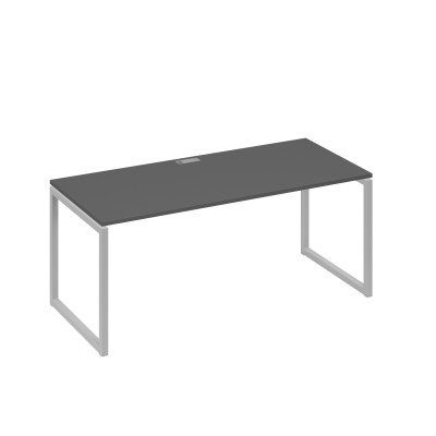 Стол письменный на металлокаркасе QUATTRO антрацит премиум / металлокаркас серый А4 С4 026 АР