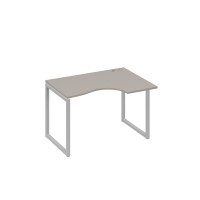 Стол эргономичный правый на каркас QUATTRO Классика мокко премиум / металлокаркас серый А4 С4 042 МП