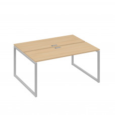 Рабочая станция каркасе QUATTRO (2х160) натуральный дуб / металлокаркас серый А4 С4 172 НД