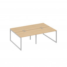 Рабочая станция на металлокаркасе QUATTRO (4х120) натуральный дуб / металлокаркас серый А4 С4 176-2 НД
