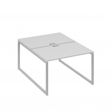 Станция офисная (2х120) на металлокаркасе QUATTRO серый / металлокаркас серый А4 С4 176 СЕ