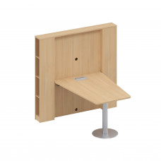 Стол для переговоров откидной натуральный дуб А4 9101 НД