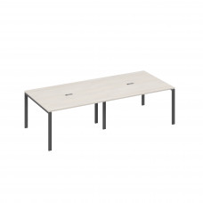 Стол переговорный 280 на каркасе UNO дуб / металлокаркас антрацит А4 А1 132-2 ДШ