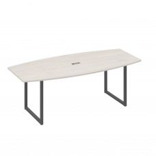 Переговорный стол 220 на каркасе QUATTRO дуб / металлокаркас антрацит А4 А4 114 ДШ