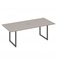 Стол 220 переговорный с металлокаркасом QUATTRO мокко премиум / металлокаркас антрацит А4 А4 124 МП