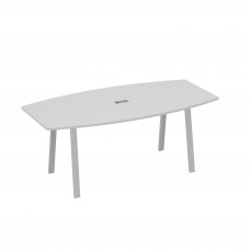 Стол для переговоров 200 на каркасе TRE серый / металлокаркас серый А4 С3 113 СЕ
