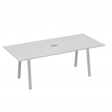 Стол 220 на каркасе TRE для переговоров серый / металлокаркас серый А4 С3 124 СЕ