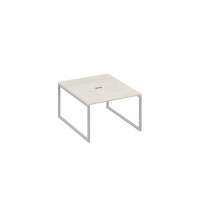 Стол 120 переговорный с металлокаркасом QUATTRO дуб / металлокаркас серый А4 С4 134 ДШ