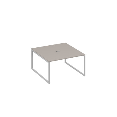 Переговорный стол 140 на металлокаркасе QUATTRO мокко премиум / металлокаркас серый А4 С4 135 МП