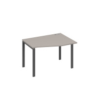 Стол правый "Техно" эргономичный на металлокаркасе UNO мокко премиум / металлокаркас антрацит А4 А1 062 МП