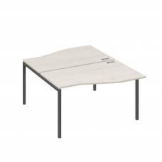 Рабочая станция каркас DUE столы (2х140) Техно дуб / металлокаркас антрацит А4 А2 190 ДШ