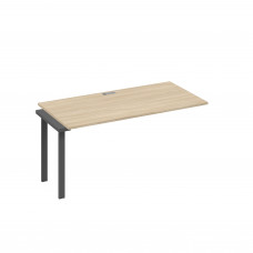 Секция стола станции 160 с каркасом TRE дуб скандинавский / металлокаркас антрацит А4 А3 025-1 ДК