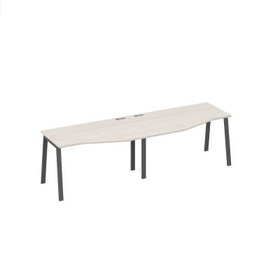 Рабочая станция каркас UNO (2х140) со столами Техно дуб / металлокаркас антрацит А4 А1 063-2 ДШ