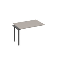 Секция стола 120 на металлокаркасе QUATTRO мокко премиум / металлокаркас антрацит А4 А4 023-1 МП